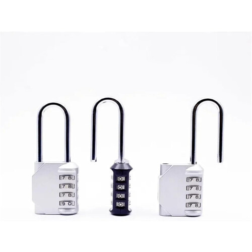 2 pcs Combination Padlock for School Locker with Long Shackle and 4 Digit Code Ref：GJr 1