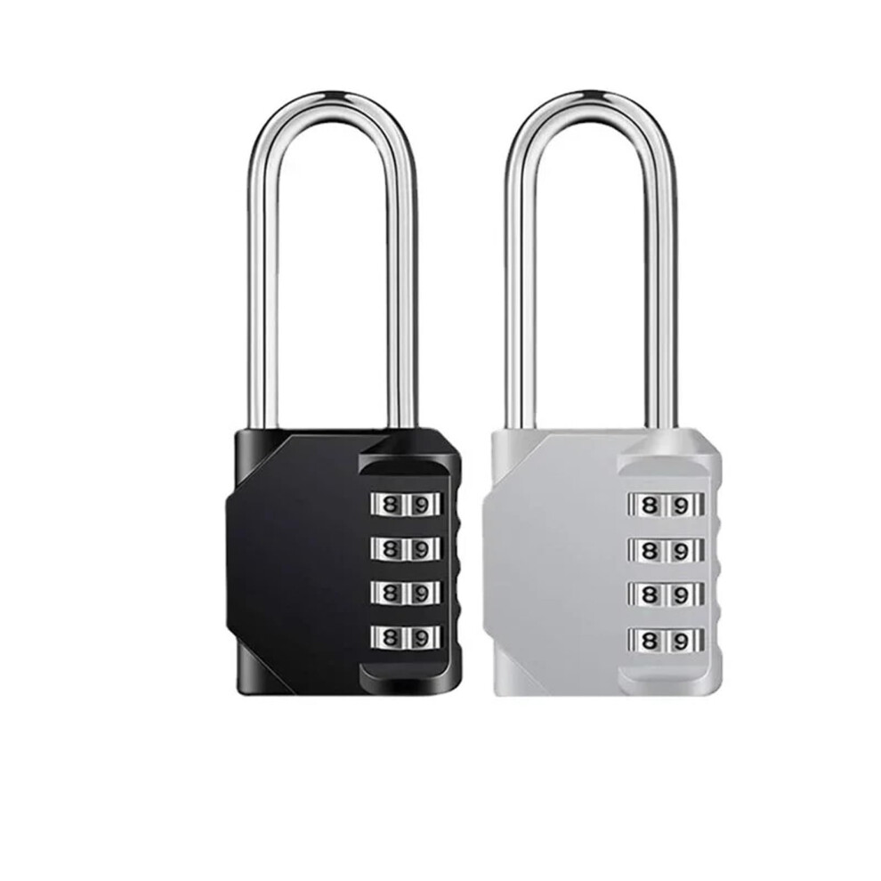 2 Pcs Combination Padlock For School Locker With Long Shackle And 4 Digit Code Refï¼Gjr 6493810790775