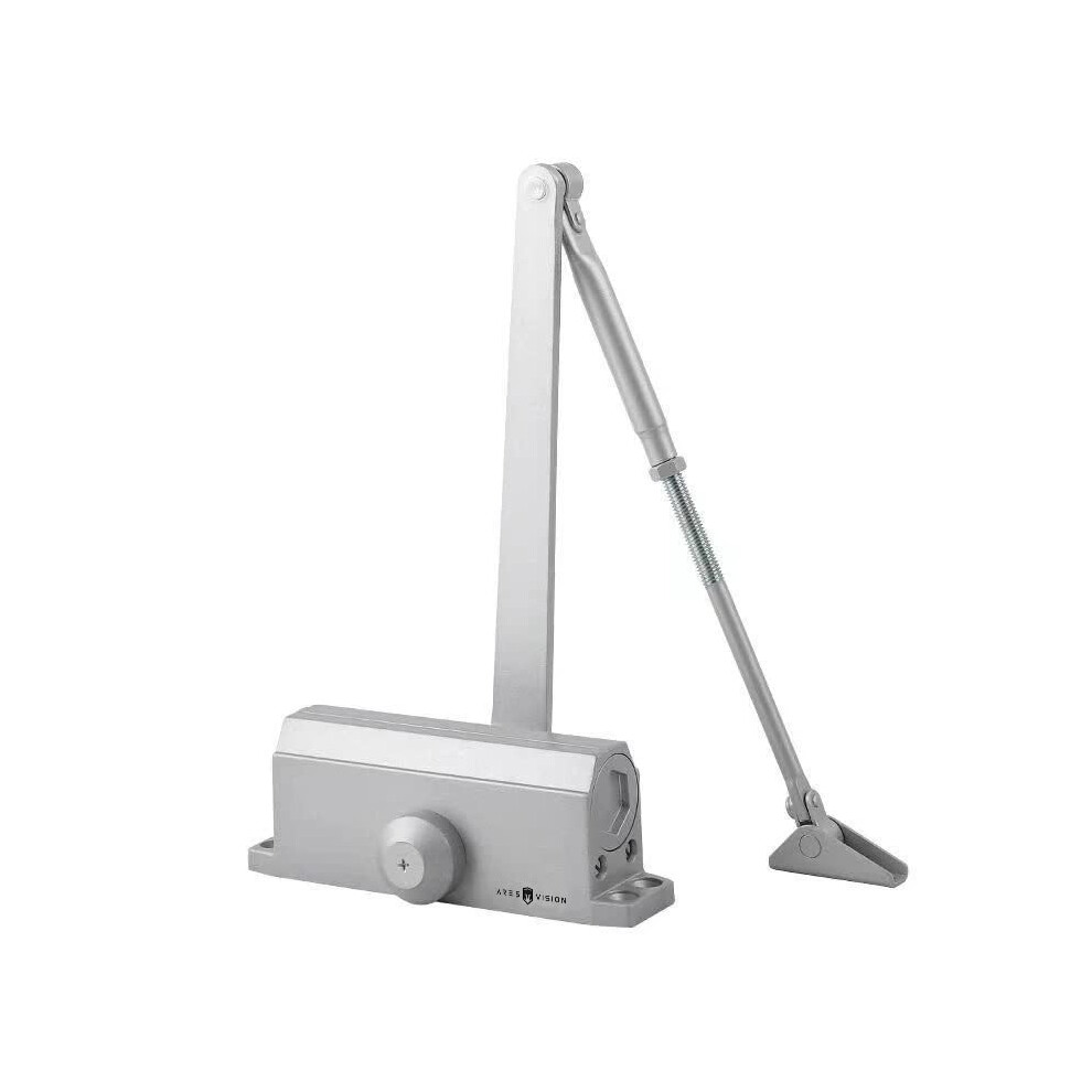 Silver Automatic 40Kg/88Lb Hydraulic Door Closer, Adjustable Speed, Residential Grade 3 Spring Hydraulic 6493810791031