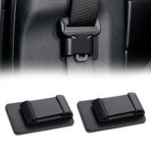 2 Pieces Seat Belt Holder Classic Black Vehicle Accessories for Most Vehicles