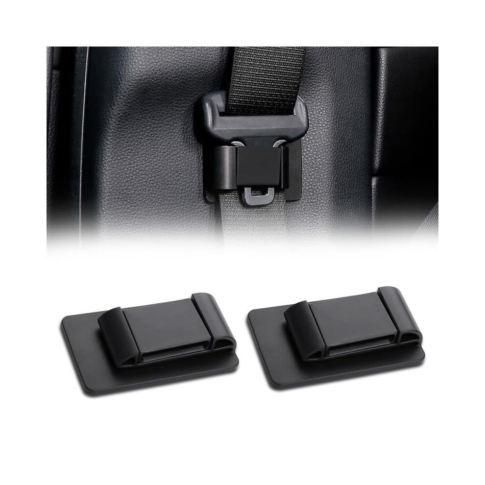 2 Pieces Seat Belt Holder Classic Vehicle Accessories For Most Vehicles Black 6493810791673