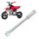 15mm 220mm Front Rear Axle with 2 Bushing Polished 11