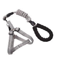 Dog Leash Slip Belt Leash Harnesses Rope Long Pet Strong Training Walking Swimming Belt Soft Handle Gray XL size