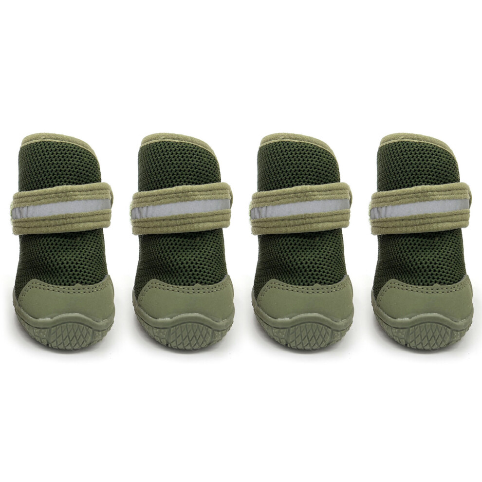 Breathable Pet Dog Shoes Casual Walking Booties  Footwear for Small Dogs Kitten Outdoor Dogs Protect Booties green XL-image-OPC-PHZJTNJ-NEW