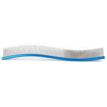 Pet Comb for Cat Shedding Hair Dog Deshedding Comb Easy Curved Comb Hair Remover for Dogs Cats Hair Grooming Blue