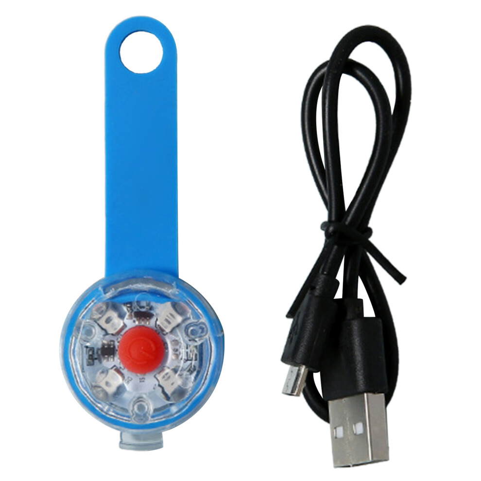 Blue Pet Light For Outdoor Usb Chargeable Dog Light Collar Light For Night Running Camping Dog Collar Light Pendants