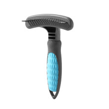 Dog Grooming Deshedding Dematting Comb for Dog Remove Loose Hair Dog Massaging Comb Dematting Rakes Supply Blue single row