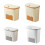 Kitchen Composts Bin Cabinets Door Mounted Trash Can with Lid Under Sink Garbage Storage ,  Waste Contain 4
