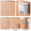 Kitchen Composts Bin Cabinets Door Mounted Trash Can with Lid Under Sink Garbage Storage ,  Waste Contain 9