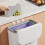 Kitchen Composts Bin Cabinets Door Mounted Trash Can with Lid Under Sink Garbage Storage ,  Waste Contain 2