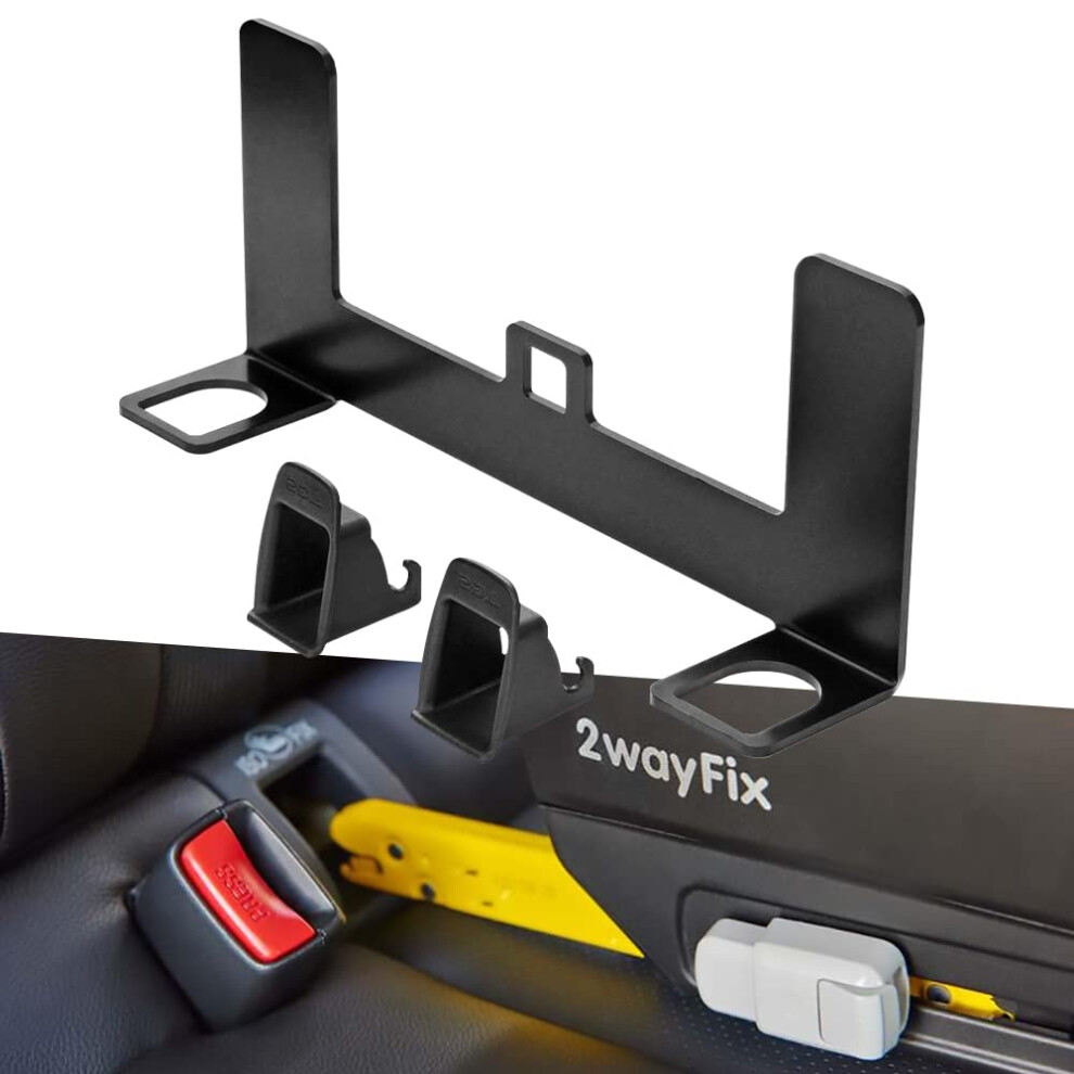 Universal Child Safety Seat Mount Bracket Steel Latch For Isofix Belt Connector Restraint Anchor Mounting Kit 1Pc Black