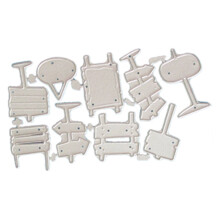 Notice Board Embossing Stencil Scrapbooking Mould Die-Cuts Printing Carbon Steel Embossing Mould