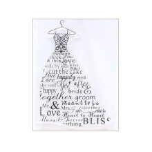 Clear Silicone Stamps Wedding Dress  Stamp Seal Rubber Postage Stamp Seal  for Card Making Decoration