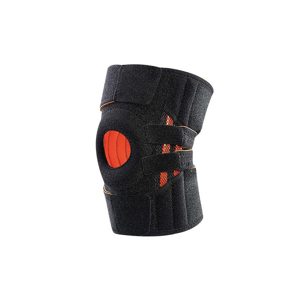 Adjustable Knee Brace with Side Stabilizers & Patella Gel Pads for Maximum Support