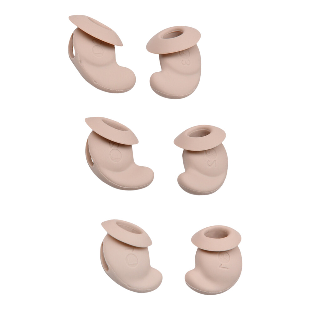 Silicone Earbud Tip Protective Ear Plugs Comfortable For Sleep Earphone Noise Isolation Prolonged Use Durability 6 Pack 7696120844810