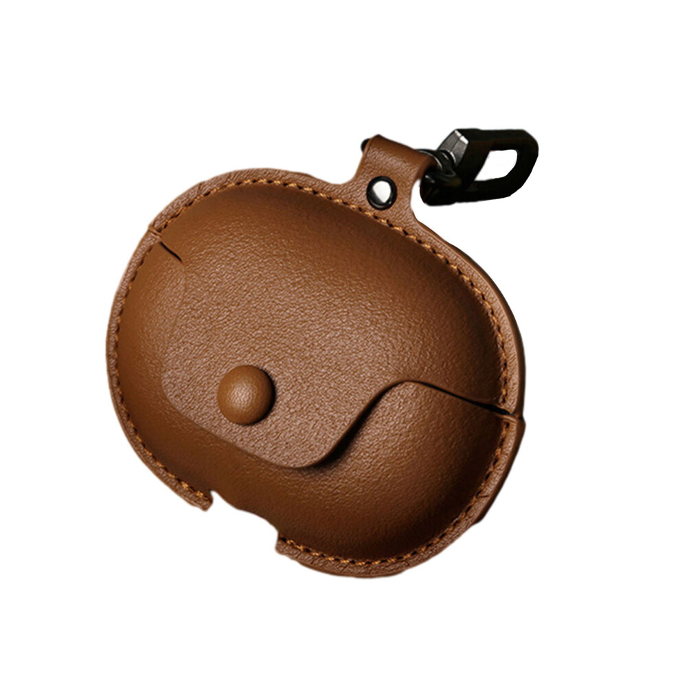 Wireless Earbuds Protector Shell Ear Clip Case For Freeclip Leather Cover Anti Scratch Waterproof Flexible Skin Housingbrown 7696120853058