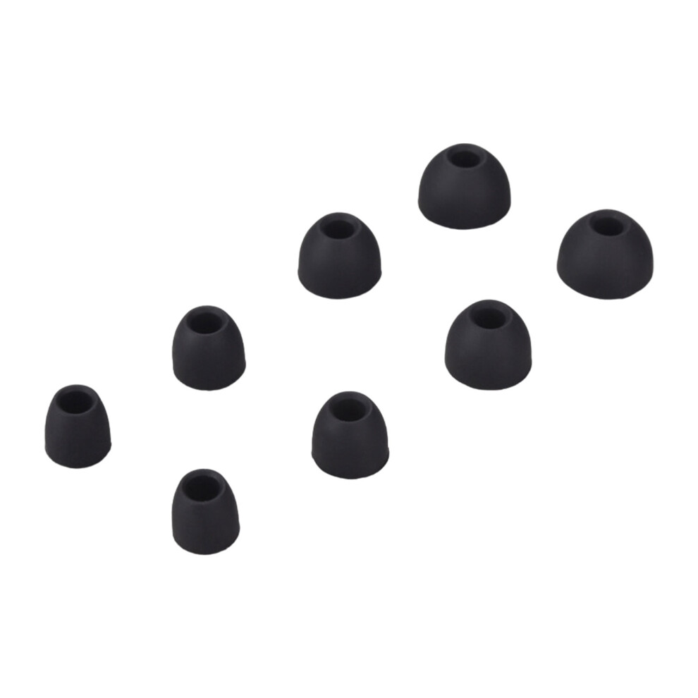4 Pair Ear Tip For Earbuds Eartips Earpads Replacement Earphone Tipblack 7696120852938