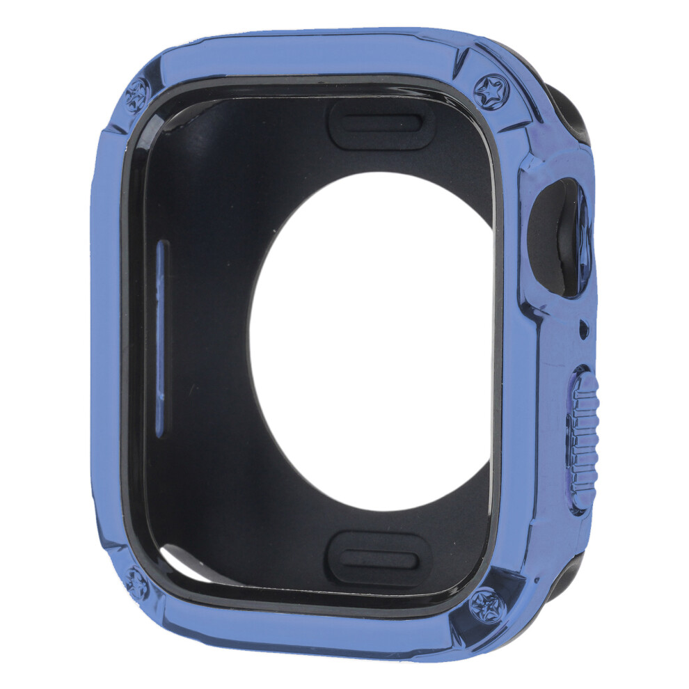 2 In 1 Shockproof Protector Bumper Strong Pc Protective Bumper Case Stylish Watch Accessory For Smartwatch Modelsblue 7696120852730
