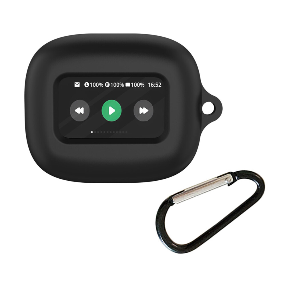 Soft Silicone Protective Case Cover For Earbuds Wireless Earphones Shock Resistant Portable Coverblack 7696120850934