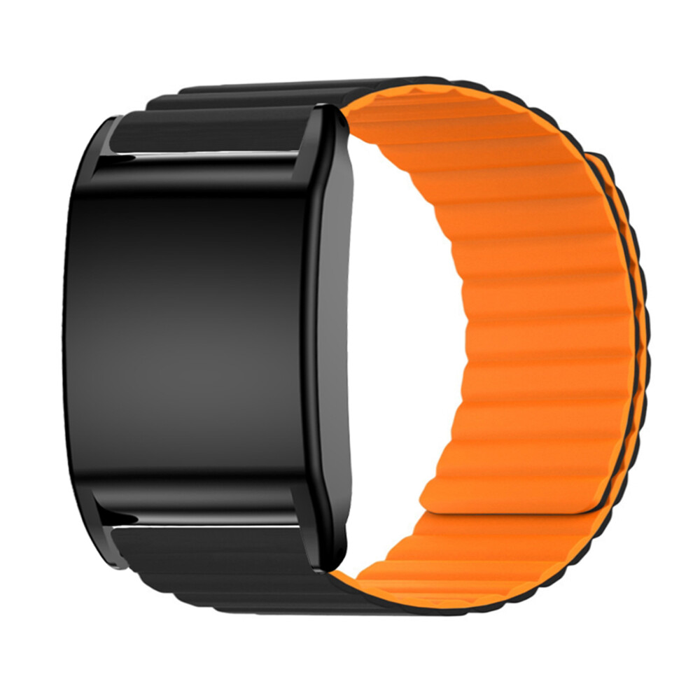 Comfortable Silicone Band Wristband Belt Breathable For  Smartwatch Water Resistant Straps Bracelets Daily WearBlack-image-OPC-PHZK2GY-NEW