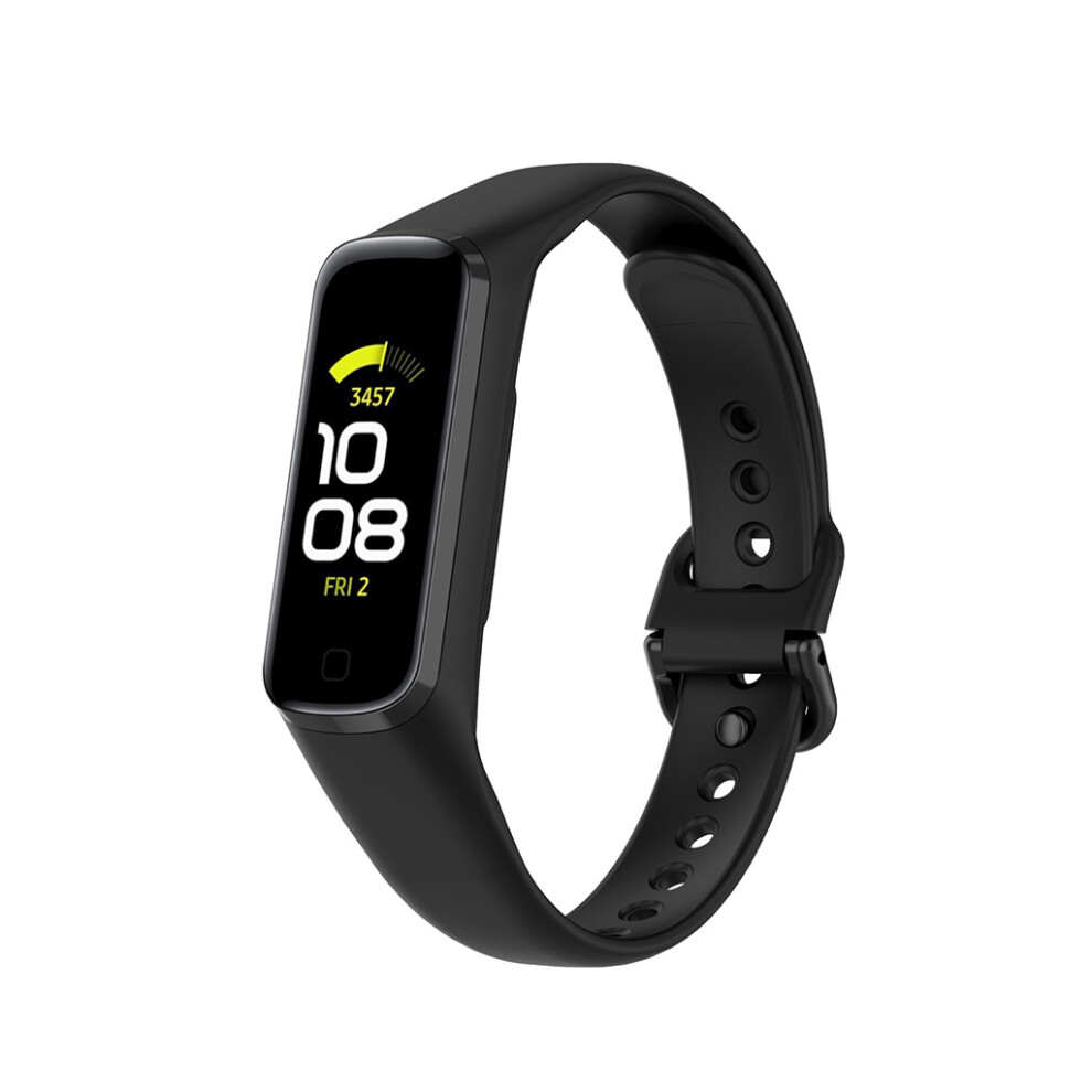 For - Fit2 R220 Sweatproof Wristband Adjustable Sports Silicone Smartwatch Strapblack 7696120857582