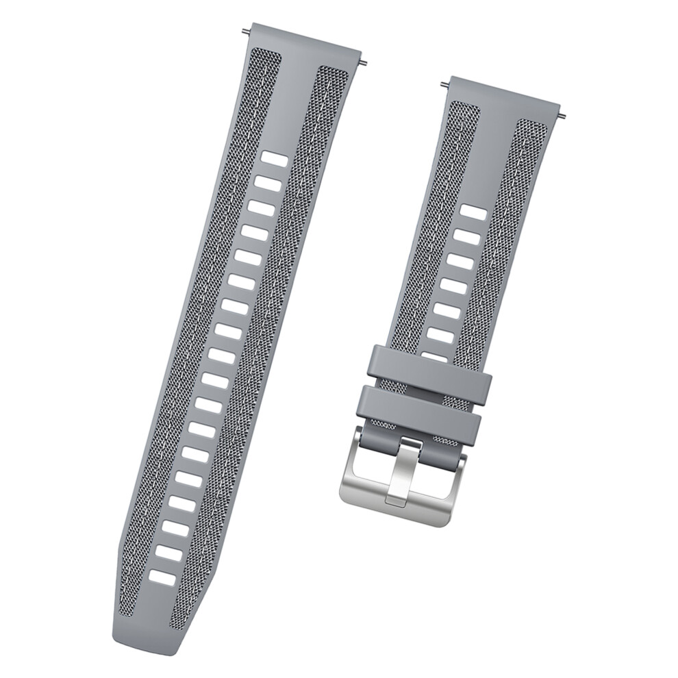 Wristband Strap For Watch 46Mm Quick Release Band Sweatproof Bracelet Replacement Flexible Belt Silicone Bandgray 7696120856882