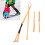 Ski Harness Orange Nylon D Hook Design Hook and 11