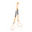Ski Harness Orange Nylon D Hook Design Hook and 3