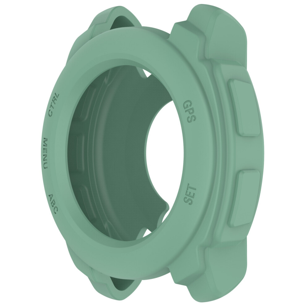 Shockproof Case Covers Housing Shell Skin For Smartwatch 40Mm 45Mm Silicone Protector Provides Comprehensive Protectiverainforest Green 7696140849680