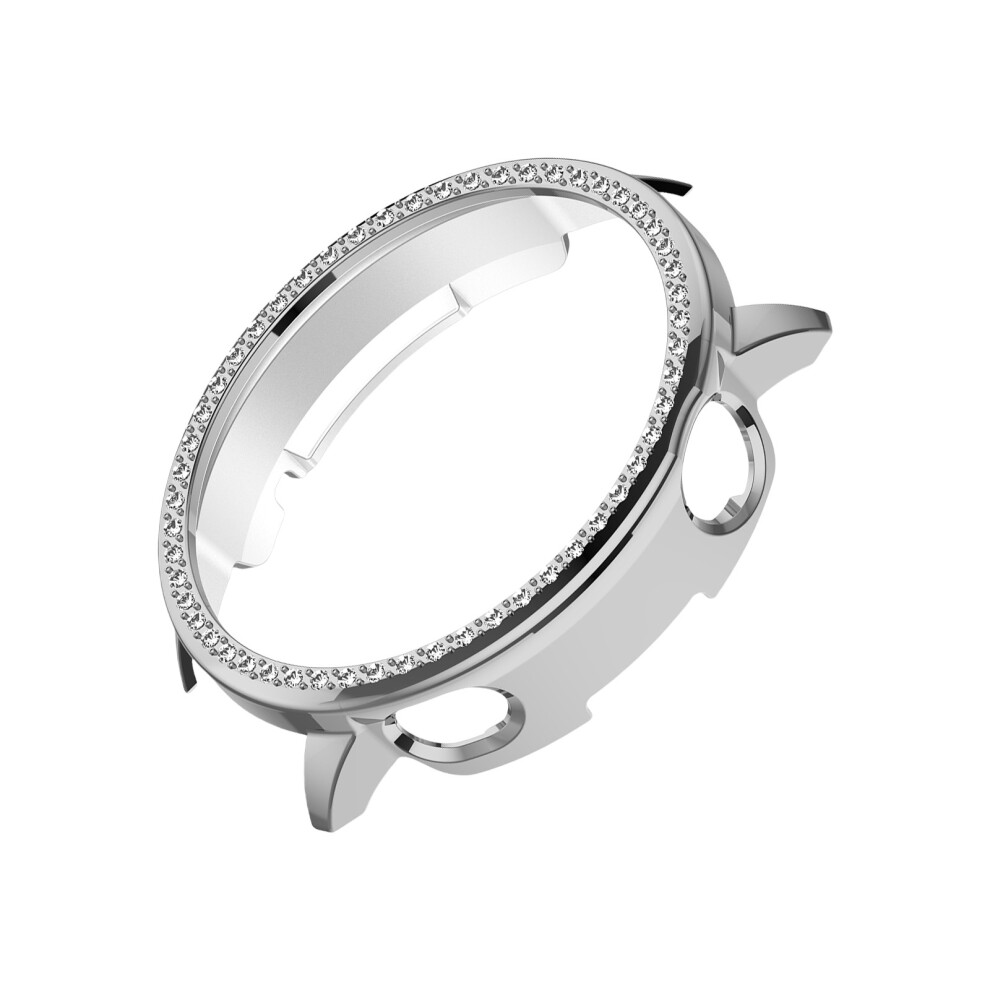 Hard Shell Protective Covers Brilliant Cutout Designs Scratch Resistant Strong Pc Case Easy To Use For Smartwatch 45. Silver 7696140849482