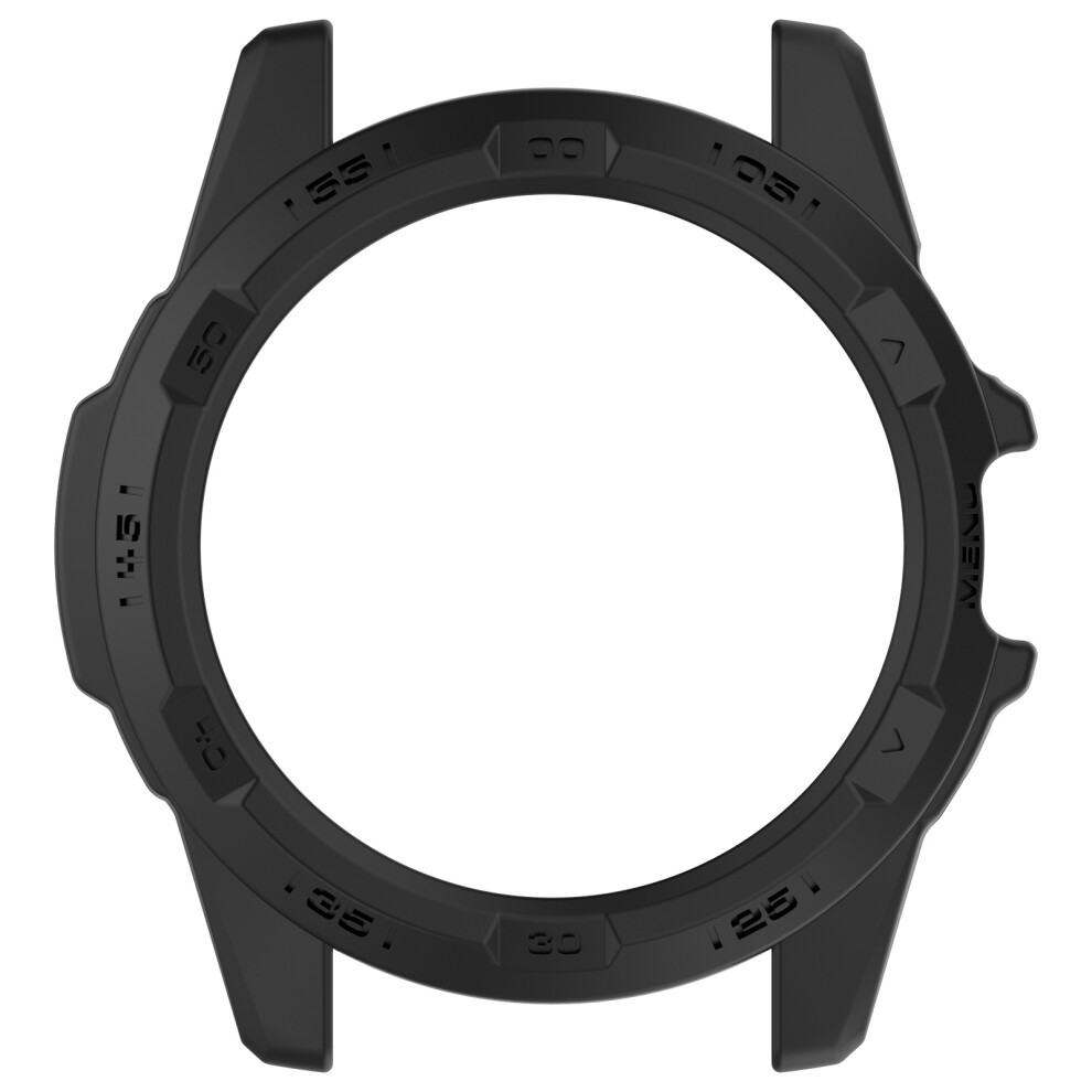 Smartwatch Covers Pc Case Scratchproof Housing Hollow Watch Protector Case Housing Frame Bumper Shellblack 7696140849161