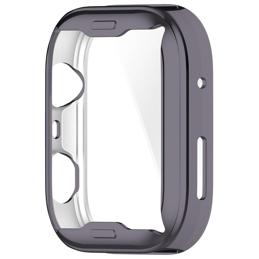 Smartwatch Covers Case For Watch Fit 4 Scratchproof Full Coverage Case Housing Shockproof Protector Bumper Shellgray 7696140849086