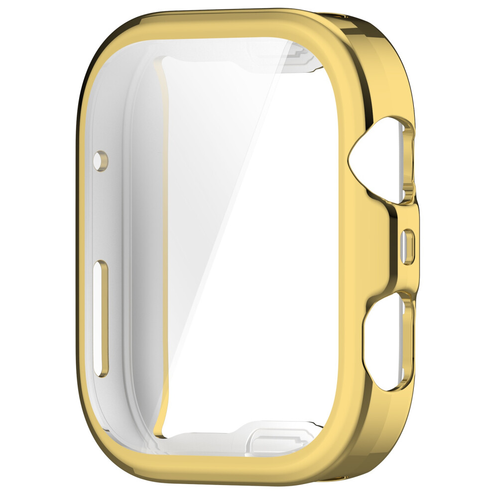 Smartwatch Covers Case For Watch Fit 4 Scratchproof Full Coverage Case Housing Shockproof Protector Bumper Shellgold 7696140849062