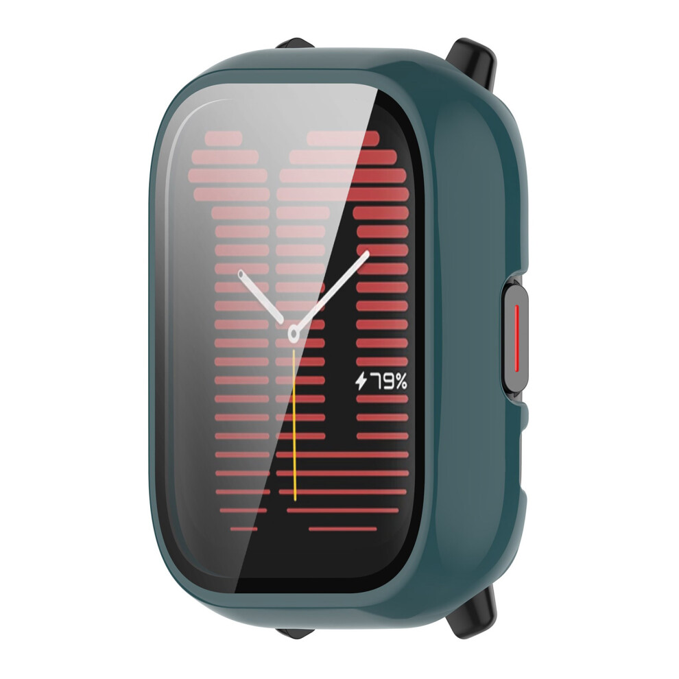 Stylish Pc+Glass Cover Full Coverage Protective Cover Protector For Active Smartwatch Guards Against & Scratchesgreen 7696140852833
