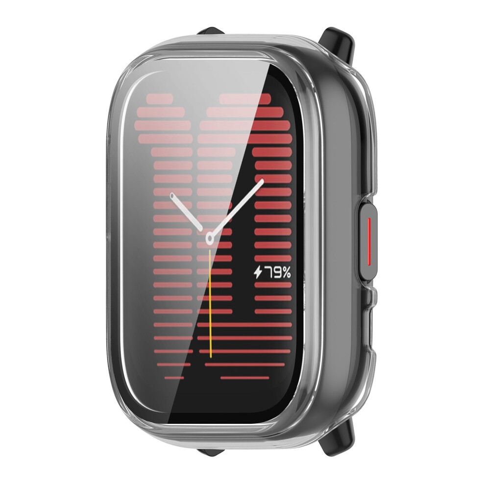 Stylish Pc+Glass Cover Full Coverage Protective Cover Protector For Active Smartwatch Guards Against & Scratchesclear 7696140852857