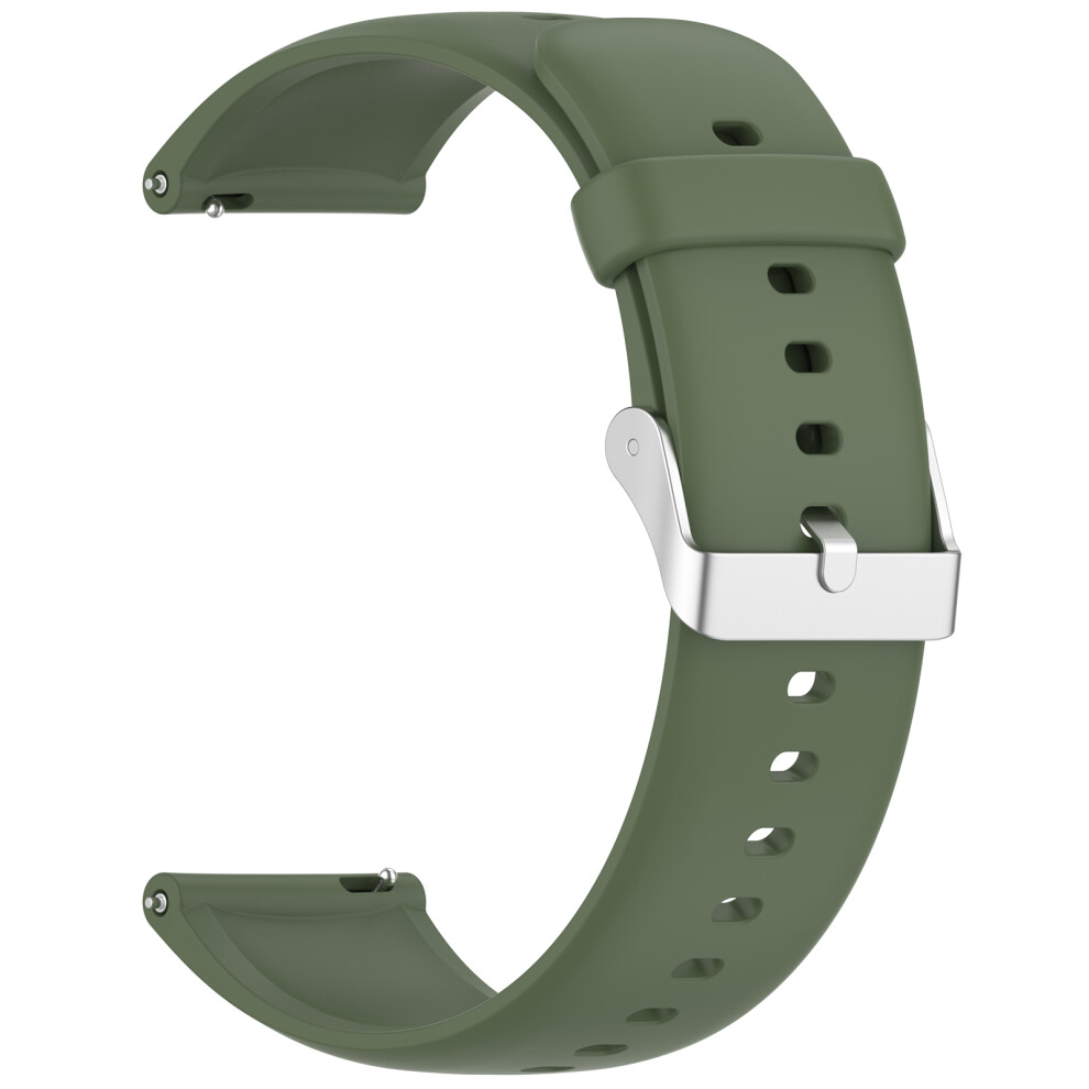Silicone Wrist Strap Sweatproof Wearable Bracelet For Watch 22Mm Fast Release Bracelet Soft Comfort Fits, Unisexgreen 7696140851799