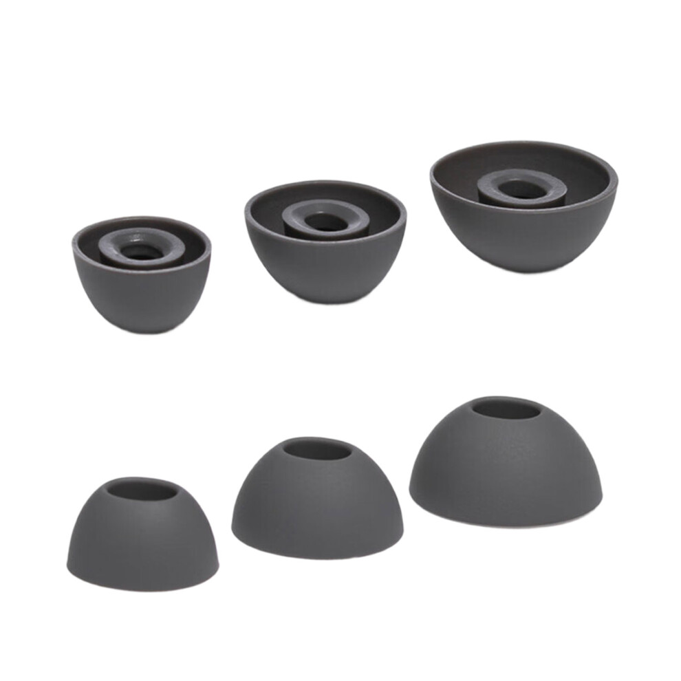 4Pair Silicone Ear Tip Buds Bk 7751660319355
