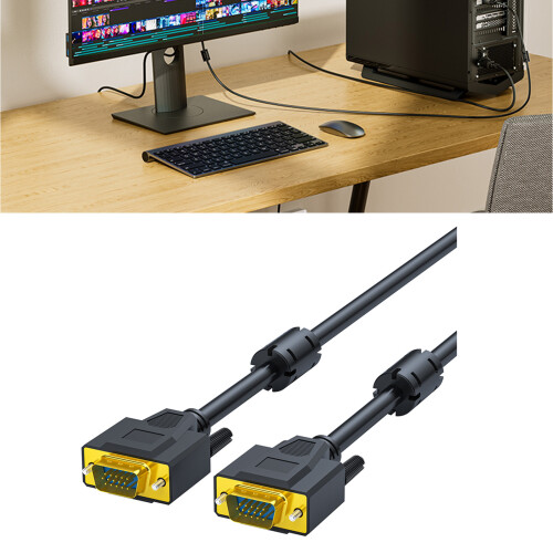VGA Cable Shielded Cable with Magnetic 2M 1