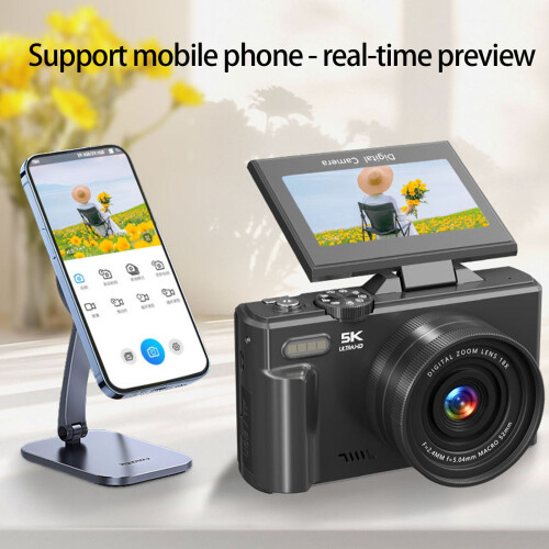 5K 75MP Digital Camera With 3Inch BK 1
