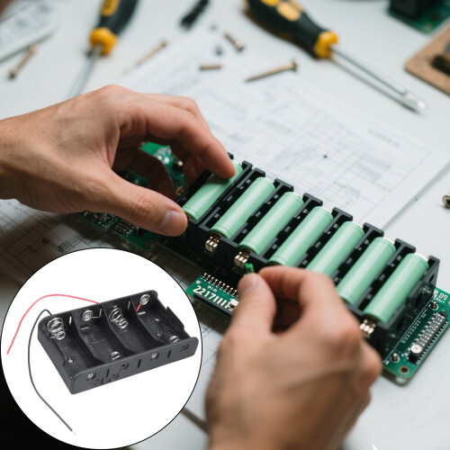 Solid LR14 C Battery Case Holder 4 1