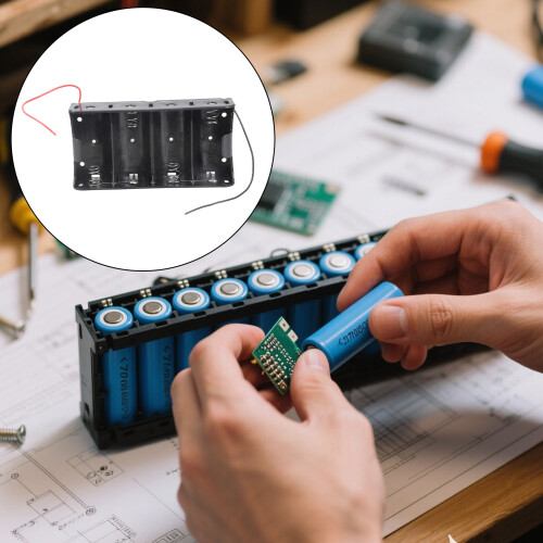 LR20 D Battery Holder with Secure 2A 1