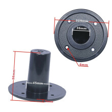 Speakers Stand Top Hats Black Metal C