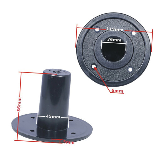 Speakers Stand Top Hats Black Metal C