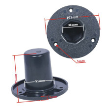 Speakers Stand Top Hats Black Metal F