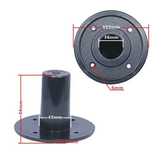 Speakers Stand Top Hats Black Metal C 2