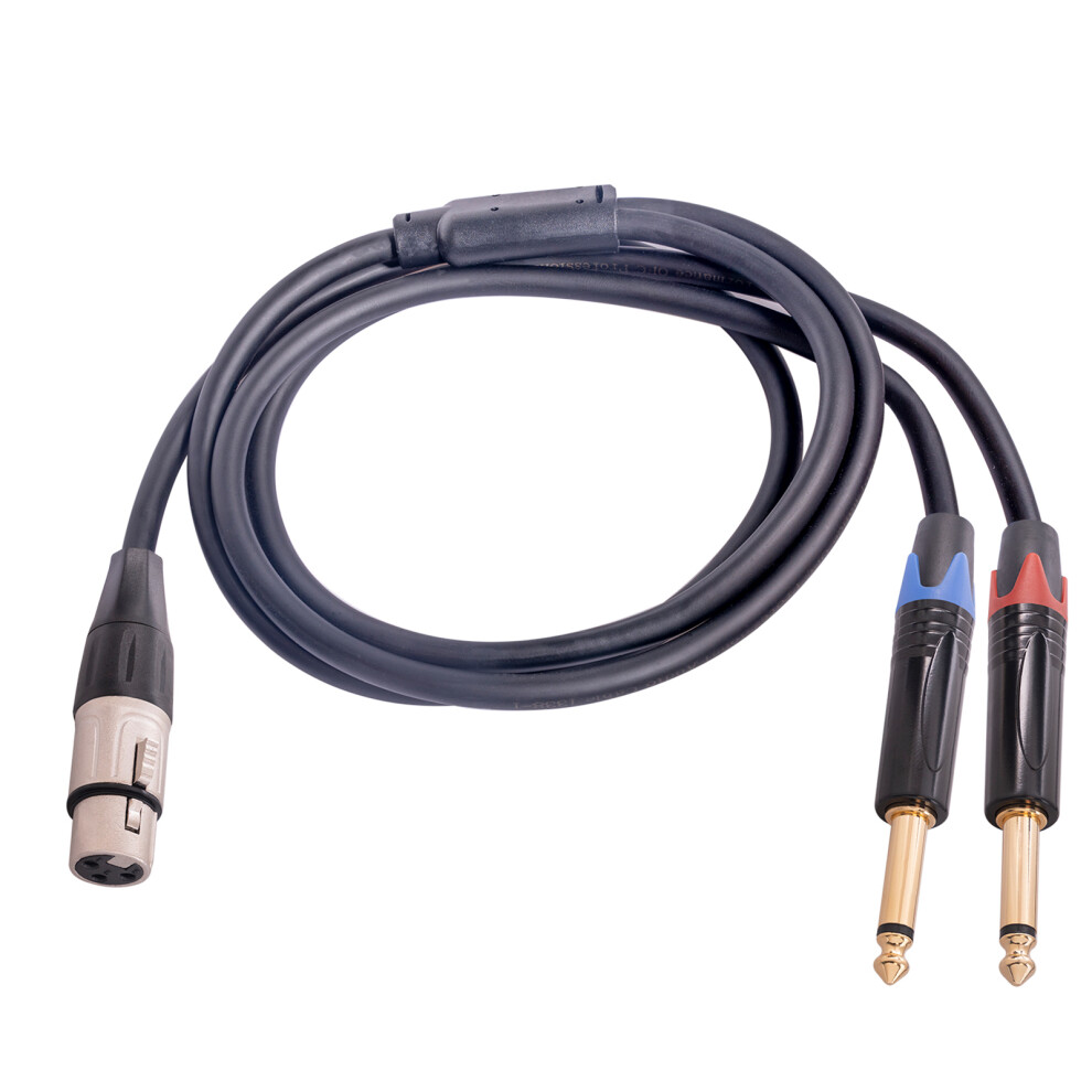 Female To 1/4 Inch Y Splitter Cable,Female 1M 7730001234076