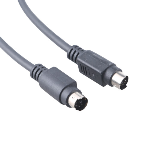 Black Shielded /2 Cable Shielded 6Pin Male  12V 2