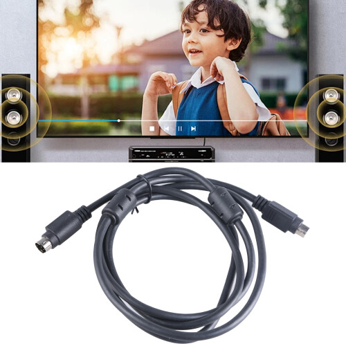 Black Shielded /2 Cable Shielded 6Pin Male  12V 1
