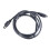 Black Shielded /2 Cable Shielded 6Pin Male  12V 1