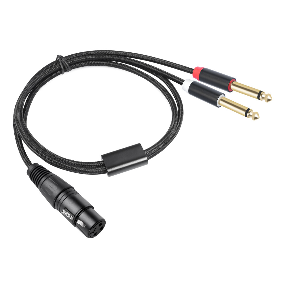 3Pin Female To 2X 1/4Inch Y Splitters 2M 7730001237381
